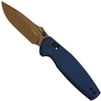 Image for Kizer Khamsin V3791A2, Sunset Metal PVD Nitro-V, Blue Aluminum pocket knife, Maksim Epifantsev design