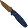 Image for Kizer Khamsin V3791A2, Sunset Metal PVD Nitro-V, Blue Aluminum pocket knife, Maksim Epifantsev design
