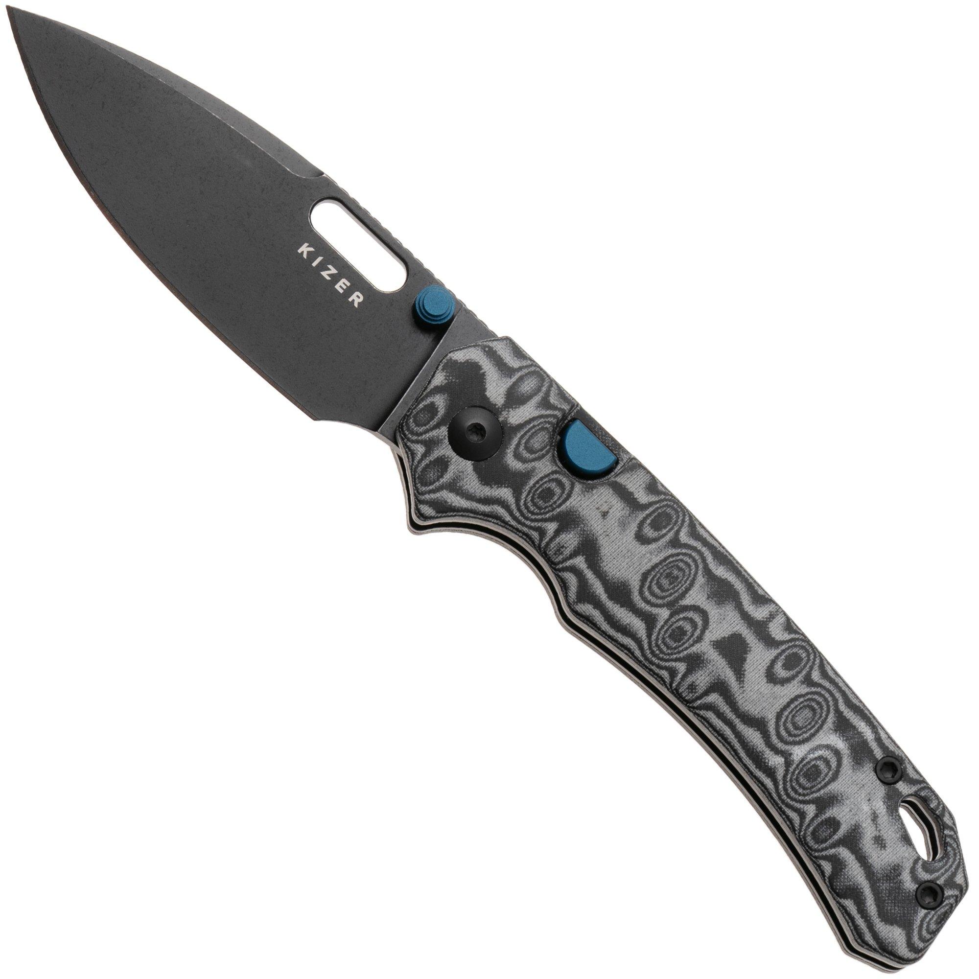 Kizer Vanguard Outposter V3802BDA2 PVD Nitro-V, Vortex Micarta, zakmes