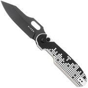 Kizer Vanguard Cormorant V3634A1, Black Nitro-V, Black and White G10, couteau de poche