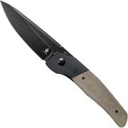 Kizer Vanguard In-Yan, G10, Micarta, N690, V4573N1 pocket knife