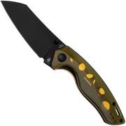 Kizer Towser K V4593C6 Blackwashed 154CM, PEI Ultem handle, navalha, Azo design