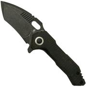 Kizer Mini Paragon V4600C2, 154CM, Black Micarta, couteau de poche, RS Knifeworks design
