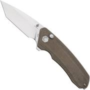 Kizer Mad Tanto V4602C2 Button Lock, zakmes, Damned Designs