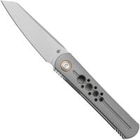 Afbeelding voor Kizer Feist 2 X Series ZX-3499-2A1 Stonewashed M390, Titanium, zakmes, Justin Lundquist x L.F design