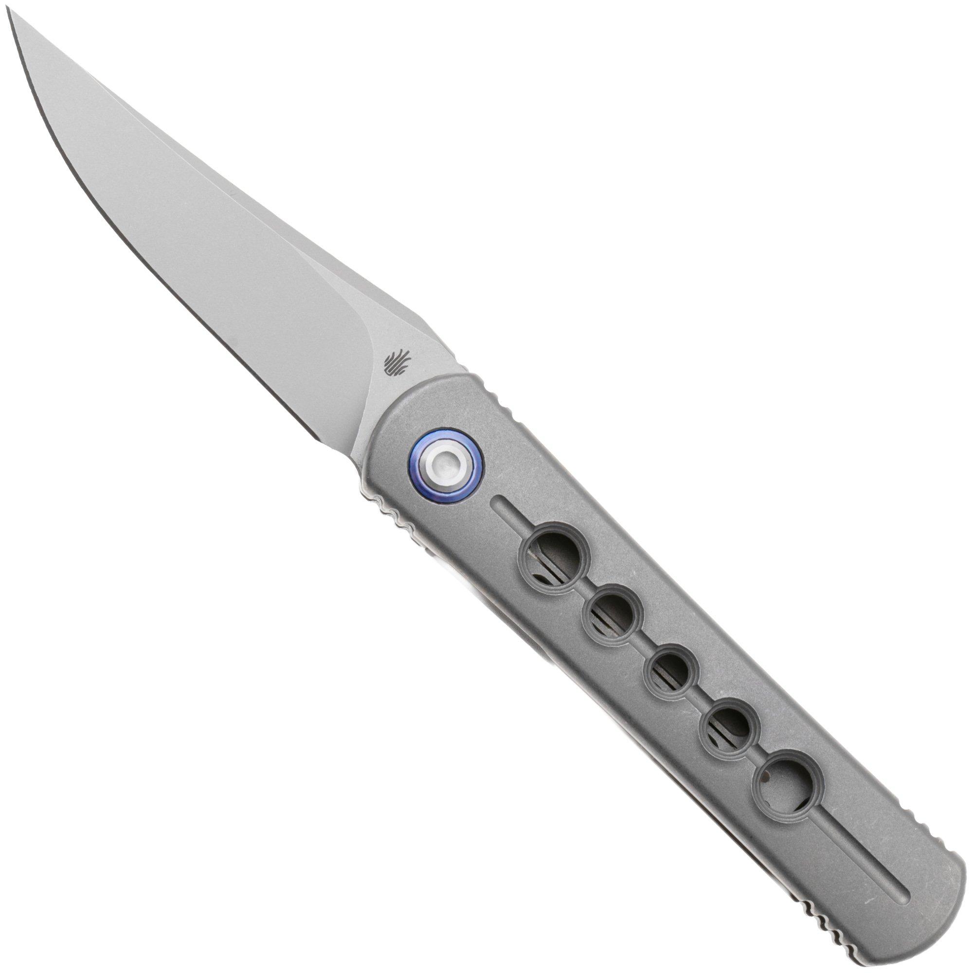 Kizer Feist 2 X Series ZX-3499-2A2 Stonewashed M390, Titanium, Taschenmesser, Justin Lundquist x L.F Design