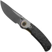 Afbeelding voor Kizer Pioneer ZX-FK03A4 Stonewashed DLC 20CV, Carbonfiber Titanium Bolster, zakmes