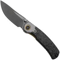 Afbeelding voor Kizer Pioneer ZX-FK03A4 Stonewashed DLC 20CV, Carbonfiber Titanium Bolster, zakmes