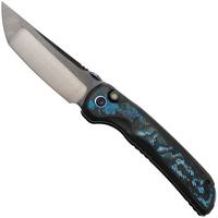 Afbeelding voor Kizer Mithril ZX-FK08A2 Hand Brushed DLC Ultra M390, DLC Ultra Titanium & FatCarbon Inlay, zakmes, L.F. design