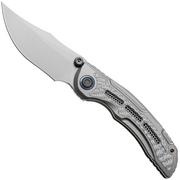 Obraz dla Nóż składany Kizer Silver Wing Lite ZX-FK09A2, Stonewashed S45VN, Silver Titanium, Gray Carbon Fiber, projekt L.F.