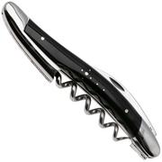 Forge de Laguiole 00005476, Polished Stainless Steel, Stamped Bee, Dark Horn kelnersmes