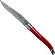 Forge de Laguiole 1211INTCROUB 11cm, red micarta, laguiole knife