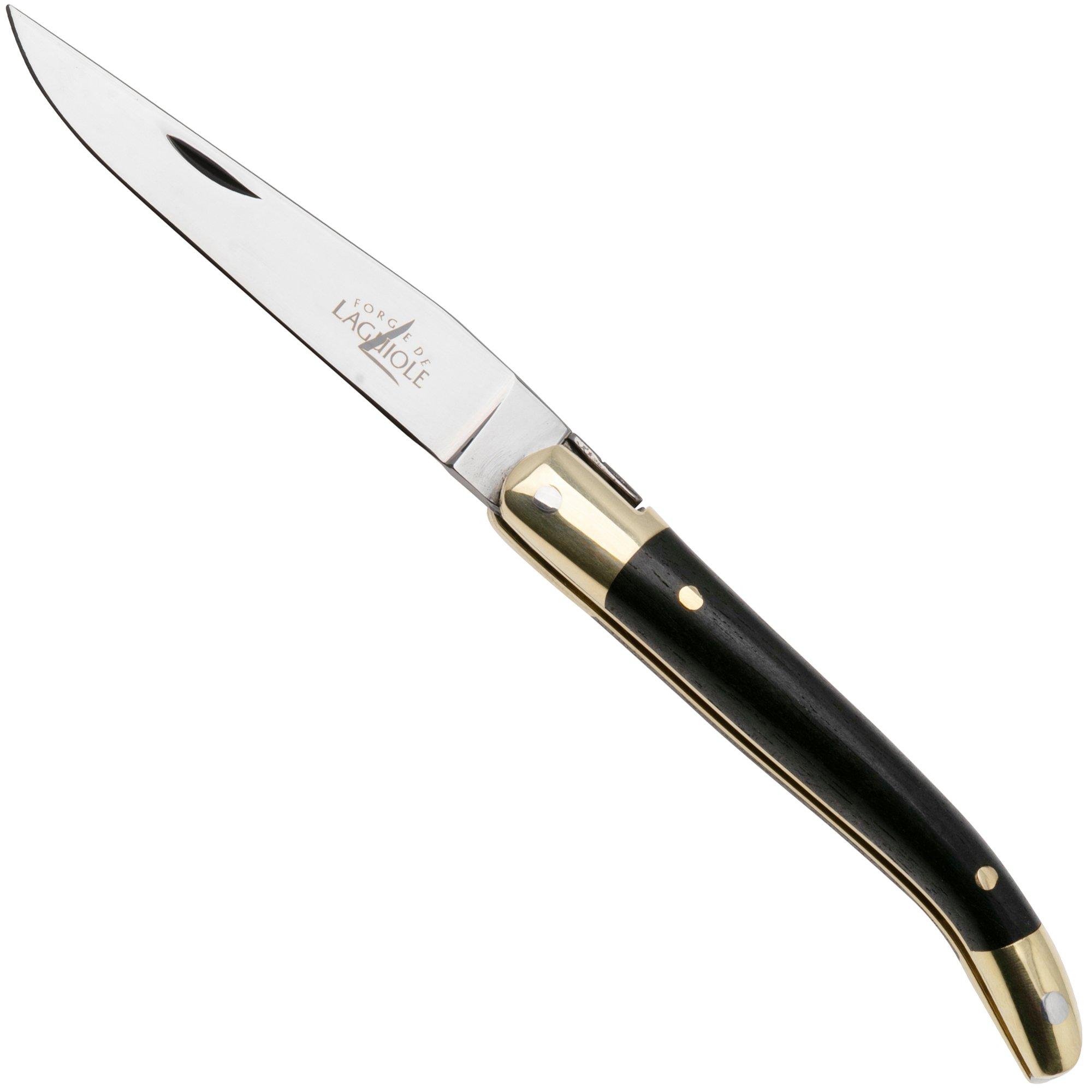 Nóż składany Laguiole Forge de Laguiole LA127EB Ebony Wood, polorowany, 7 cm
