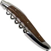 Forge de Laguiole SOM1CHFEBRI, polished sommelier knife, fossiled oak