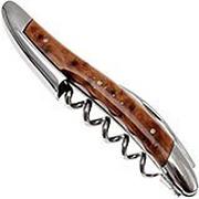 Forge de Laguiole SOM1THBRI, polished sommelier knife, thuya-wood