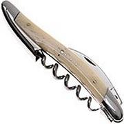 Forge de Laguiole SOMX1OS waiter's corkscrew, polished, white bone