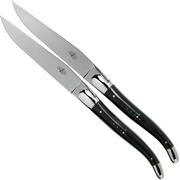 Forge de Laguiole T22MINBF horn polished 2-piece steak knife set