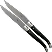 Forge de Laguiole, LAT22MINEB, 2-piece steak knife set matte, Ebony wood