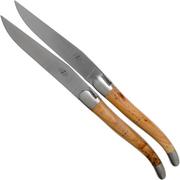 Forge de Laguiole, T22MMINGE, 2-piece steak knife set matte, Juniper