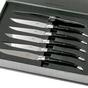 Bild für Forge de Laguiole Set von 6 Steakmessern schwarzes Horn, T62MINBN