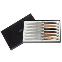 Imagen para Forge Laguiole, T62MINBOISSAT, afieltrado, 6 tipos de madera