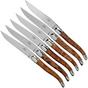 Image for Forge de Laguiole T62MINTHBRI thuya wood polished set of 6 steak knives