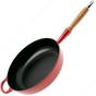 Bild für Le Creuset gusseiserne Sautépfanne / Sauteuse, kirschrot, 28 cm, 3,6L