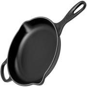 Le Creuset Gusseisen Stielkasserolle 23 cm rund, schwarz