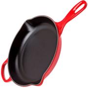 Le Creuset Brat-/Servierpfanne aus Gusseisen 23 cm rond, rot