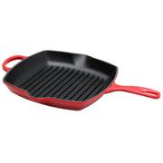 Le Creuset grill pan/skillet 26cm square, Red