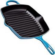 Le Creuset grill pan/skillet 26cm square, marseille blue