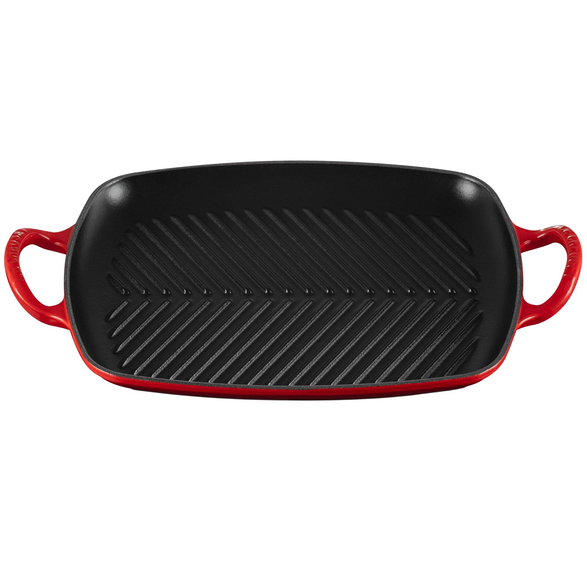Le Creuset La Fonte enamel grill pan 30 cm, cherry red