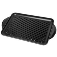 Bild für Le Creuset La Fonte emaillierte rechteckige Grillpfanne 32 cm, schwarz