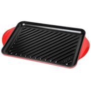 Le Creuset La Fonte enamel rectangular grill pan 32 cm, red