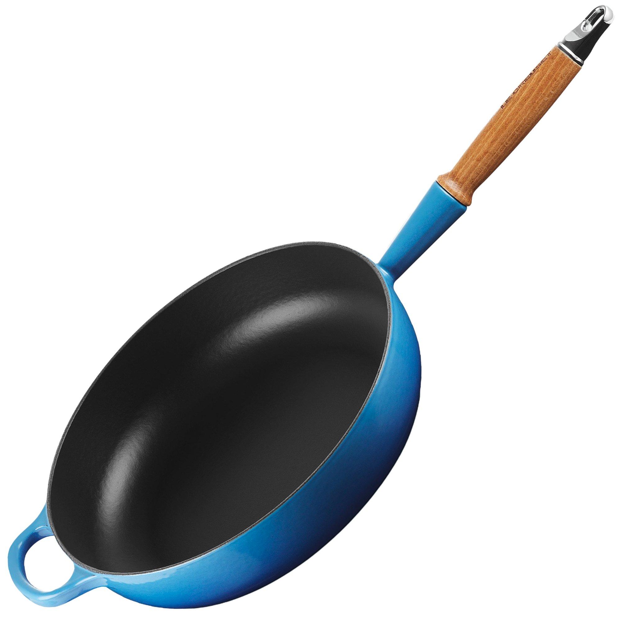 Le Creuset sauteuse, fonte, bleu azur, 28 cm, 3.6 liter
