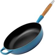 Le Creuset sauteuse, fonte, bleu azur, 28 cm, 3.6 liter