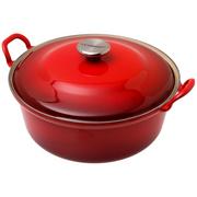 Le Creuset faitout / braadpan 28 cm, 4,9L rood