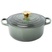 Afbeelding voor Le Creuset Signature 21177201734441 Thyme, braadpan/cocotte, 20 cm, 2,4L