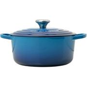 Le Creuset Signature casserole 21177242202430 bleu azur, 24 cm 4.2L ronde