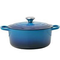 Image for Le Creuset Signature round casserole, 21177262202430 azure 26 cm, 5.3 L