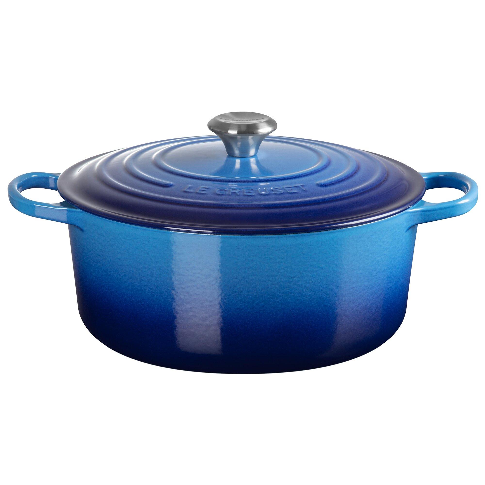 Le Creuset Signature Bratpfanne 21177282202430 Azure 28 cm 6.7L rund