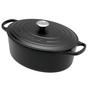 Bild für Le Creuset Bräter/Cocotte oval 27 cm, 4,1 l schwarz