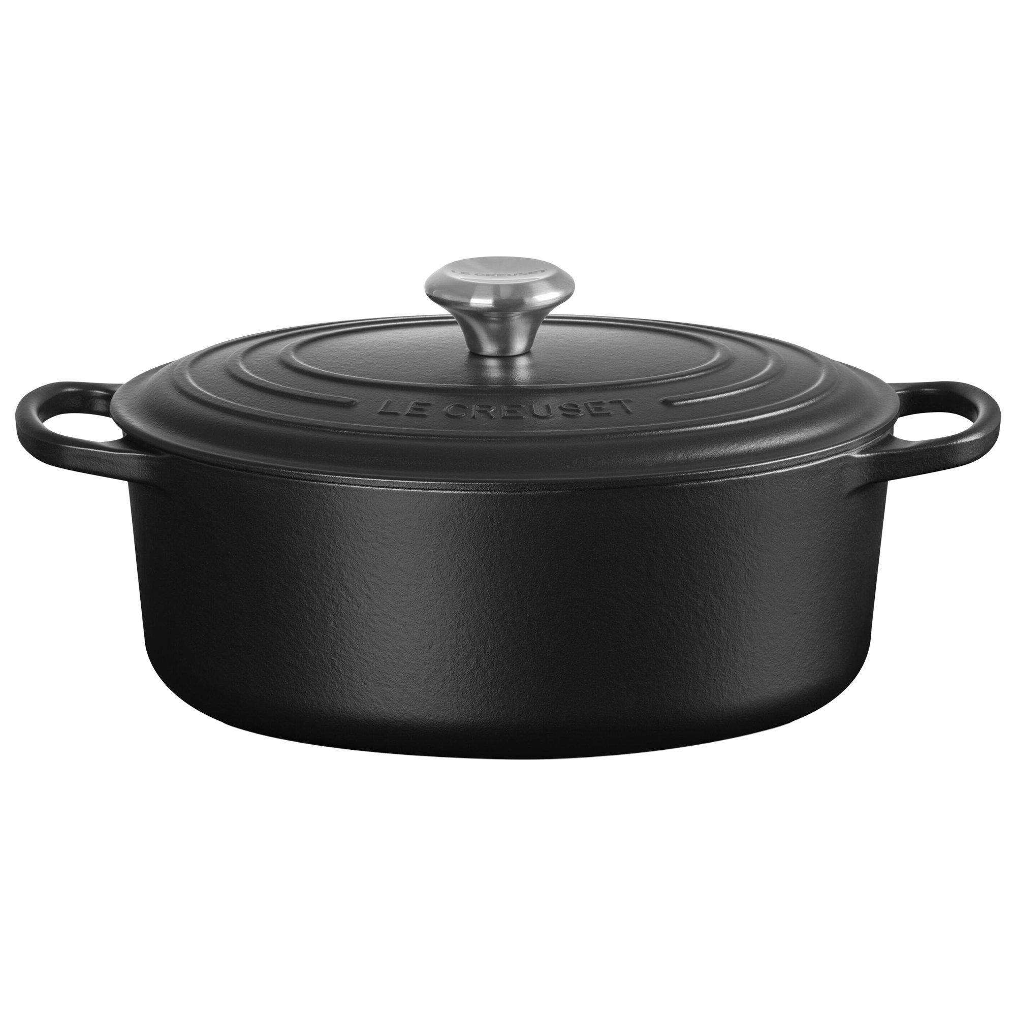 Le Creuset Bräter/Cocotte oval 29 cm, 4,7 l schwarz