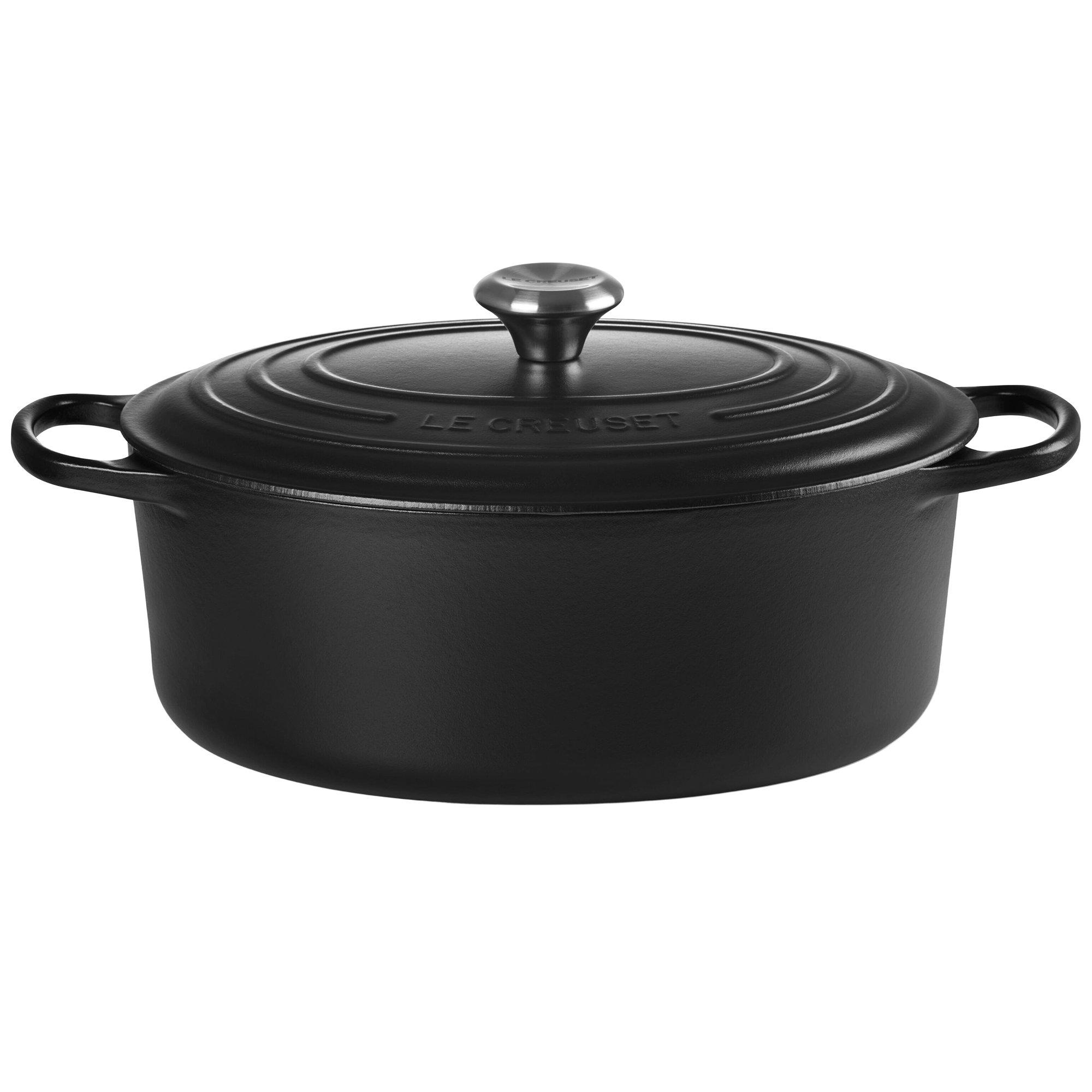 Le Creuset Bräter/Cocotte oval 31 cm, 6,3 l schwarz