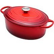 Le Creuset braadpan - cocotte ovaal 31cm, 6,3L rood