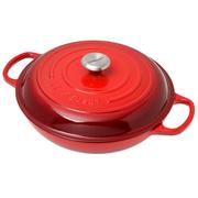 Le Creuset Campagnards braadpan 30 cm, 3,5L rood