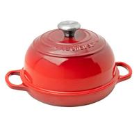 Bild für Le Creuset Signature Brotpfanne Cocotte 24 cm, 1,6 L, rot