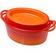 Afbeelding voor Le Creuset Doufeu gietijzeren braadpan ovaal, 32 cm, 7,2L oranje-rood