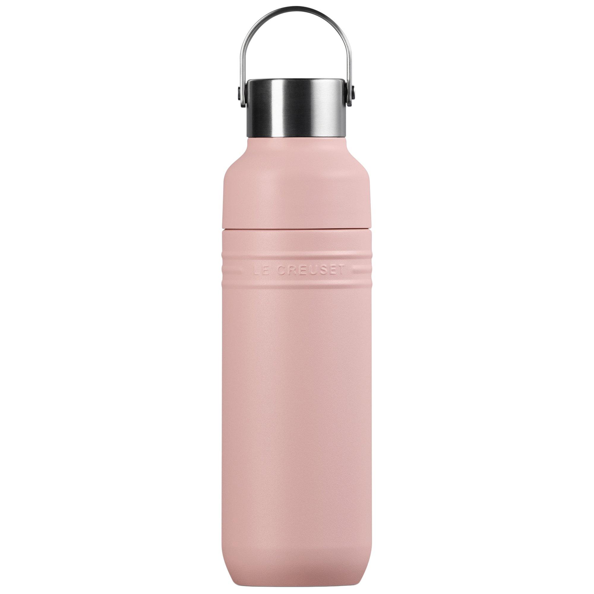 Le Creuset On The Go 41066287770001 dubbelwandige drinkfles, Shell Pink, 0,5 L