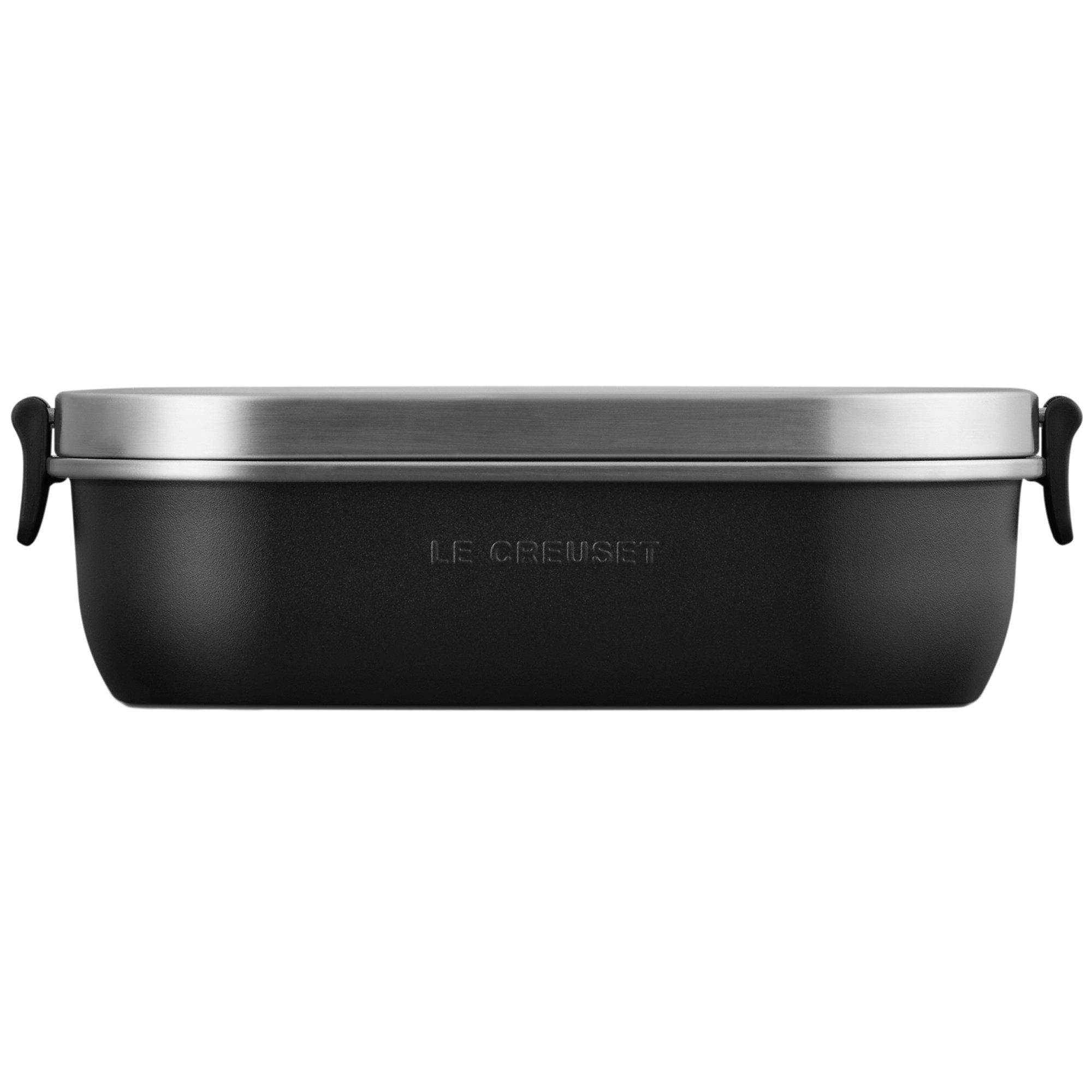 Le Creuset On The Go 41069220000001 lunch box, matte black, 0.9 L